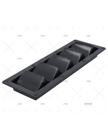 REJILLA AIRE ABS 335X120MM NEGRA